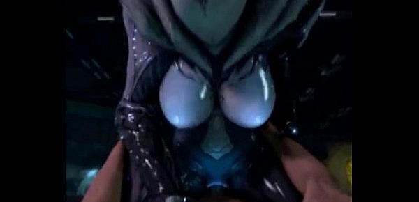  3D Alien Pussy Rides Human Cock